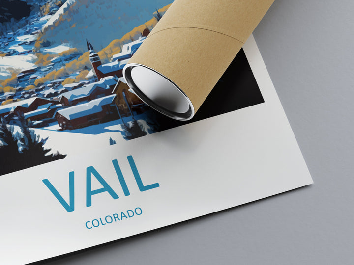 Vail Ski Resort Travel Print Wall Art Vail Ski Wall Hanging Home Décor Vail Ski Gift Art Lovers Colorado Art Gift Lover Print For Vail Ski