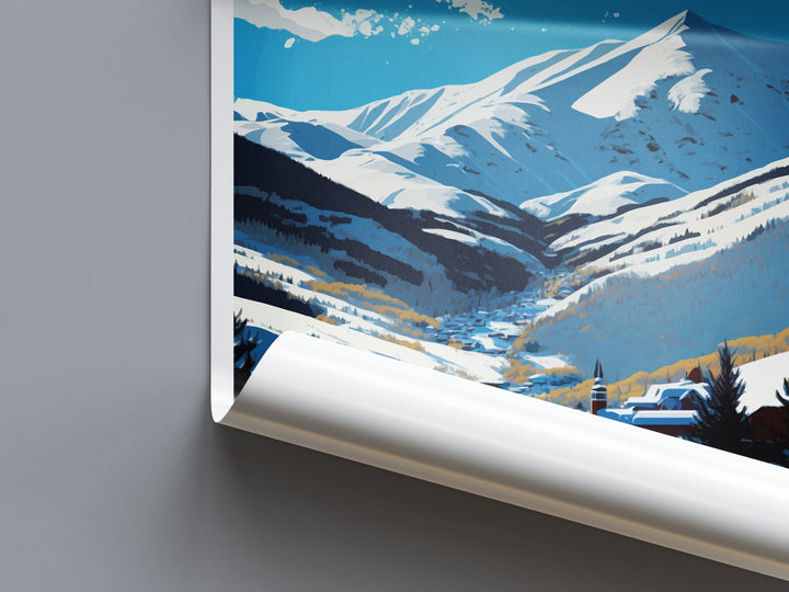 Vail Ski Resort Travel Print Wall Art Vail Ski Wall Hanging Home Décor Vail Ski Gift Art Lovers Colorado Art Gift Lover Print For Vail Ski