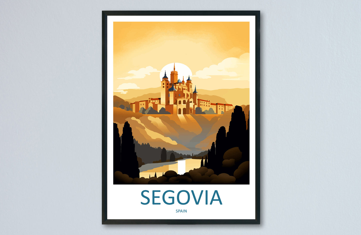 Segovia Travel Print Wall Art Segovia Wall Hanging Home Décor Segovia Gift Art Lovers Spain Art Lover Gift Segovia Print Spain Wall Art