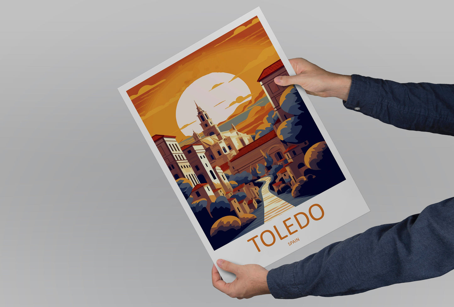 Toledo Travel Print Wall Art Toledo Wall Hanging Home Décor Toledo Gift Art Lovers Spain Art Lover Gift Toledo Print Spain Wall Art