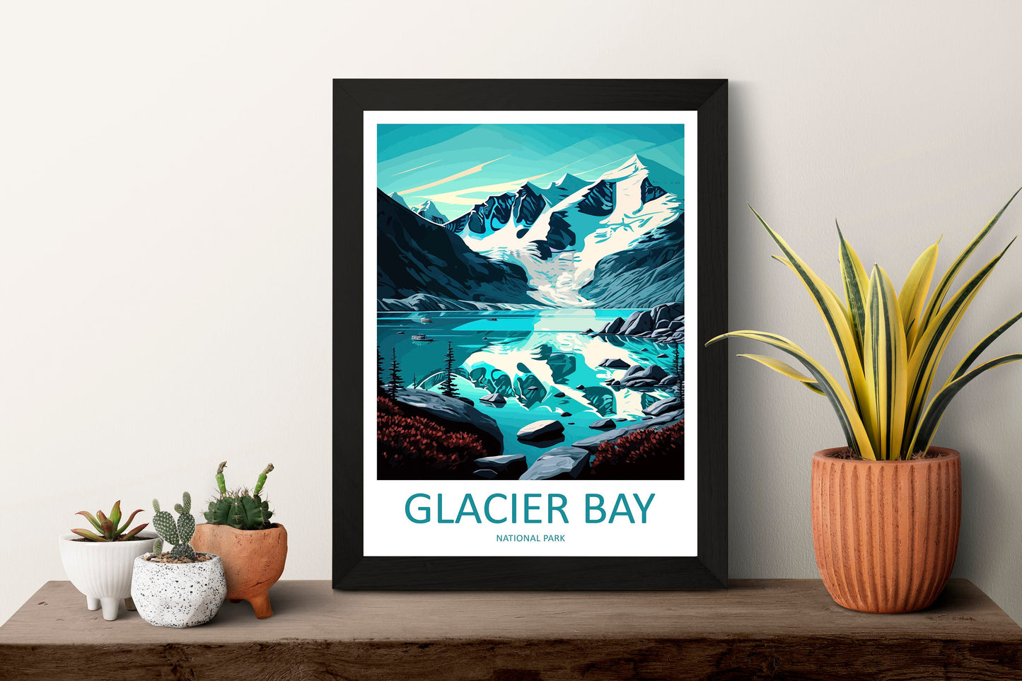 Glacier Bay National Park Travel Print Wall Art Glacier Bay National Park Wall Hanging Home Décor Glacier Bay National Park Gift Art