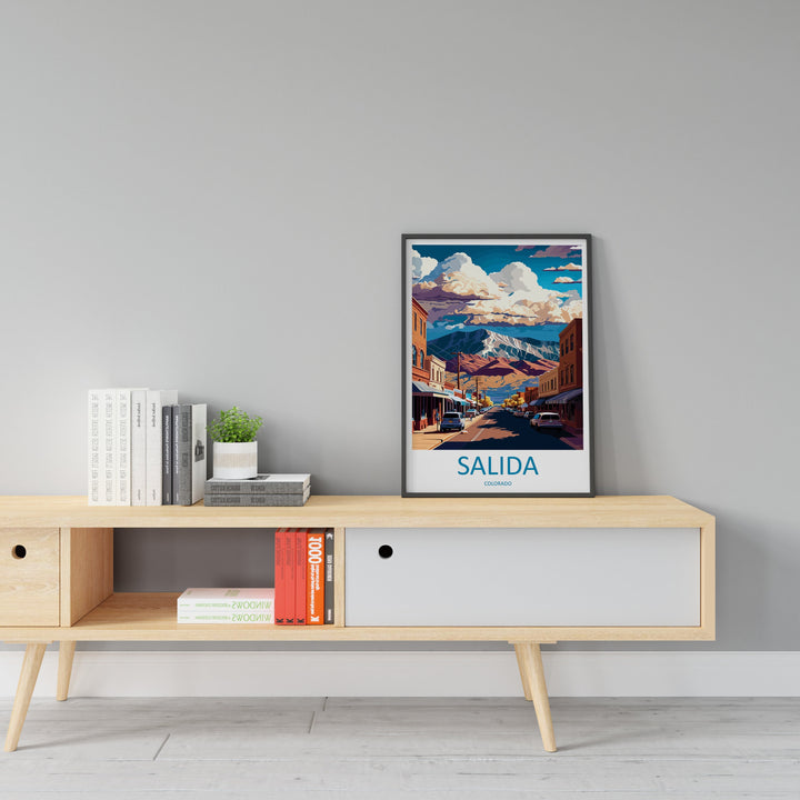 Salida Travel Print Wall Art Salida Wall Hanging Home Décor Salida Gift Art Lovers Colorado Art Lover Gift