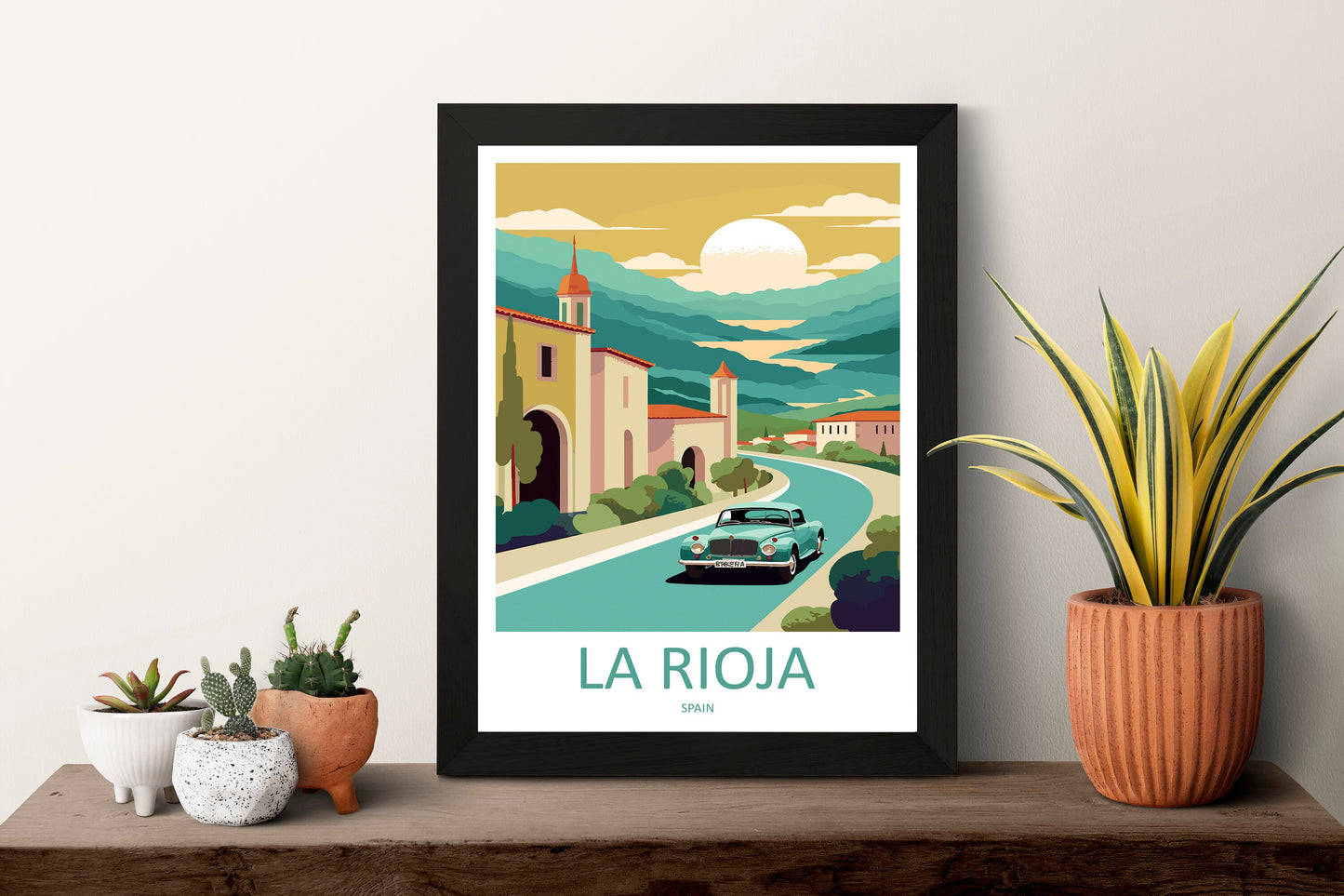 La Rioja Travel Print Wall Art La Rioja Wall Hanging Home Décor La Rioja Gift Art Lovers Spain Art Lover Gift La Rioja Print Spain Wall Art