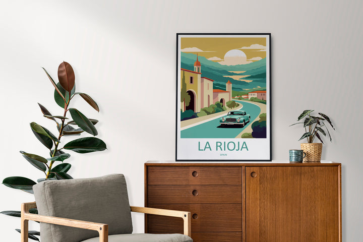 La Rioja Travel Print Wall Art La Rioja Wall Hanging Home Décor La Rioja Gift Art Lovers Spain Art Lover Gift La Rioja Print Spain Wall Art