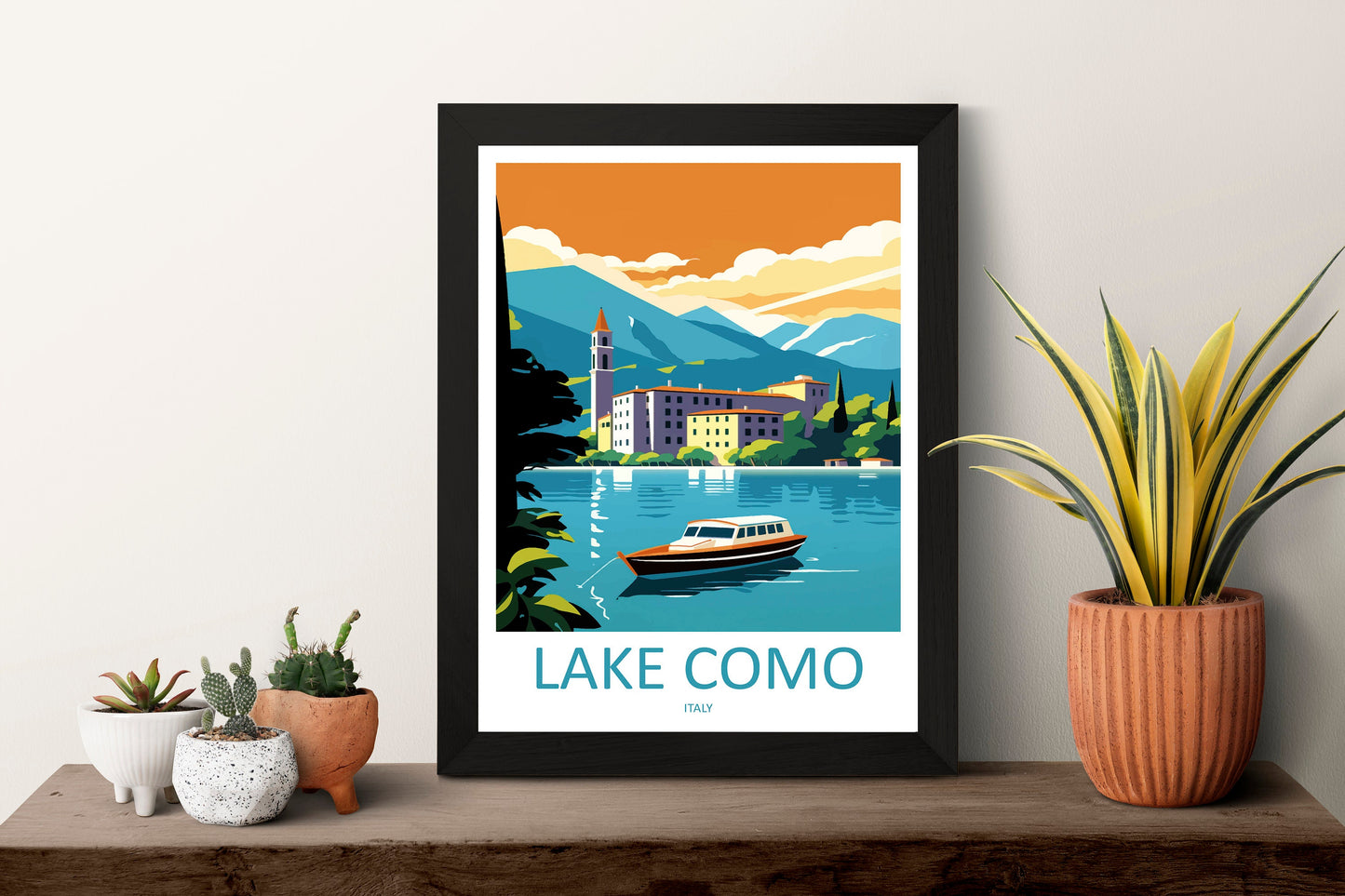 Lake Como Travel Print Wall Art Lake Como Italy Wall Hanging Home Decoration Lake Como Gift Art Lovers Wall Art Print Lake Como Italy Art