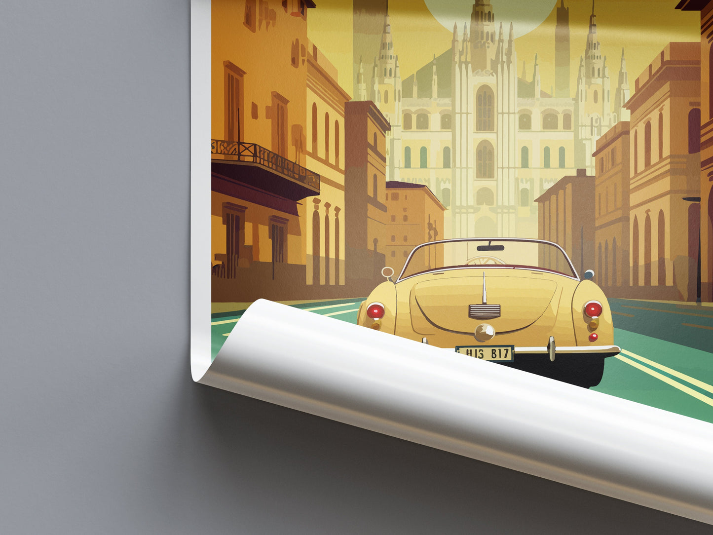Milan Travel Print Wall Art Milan Wall Hanging Home Décor Milan Gift Art Lovers Spain Art Lover Gift Milan Wall Décor Ibiza Spain Print