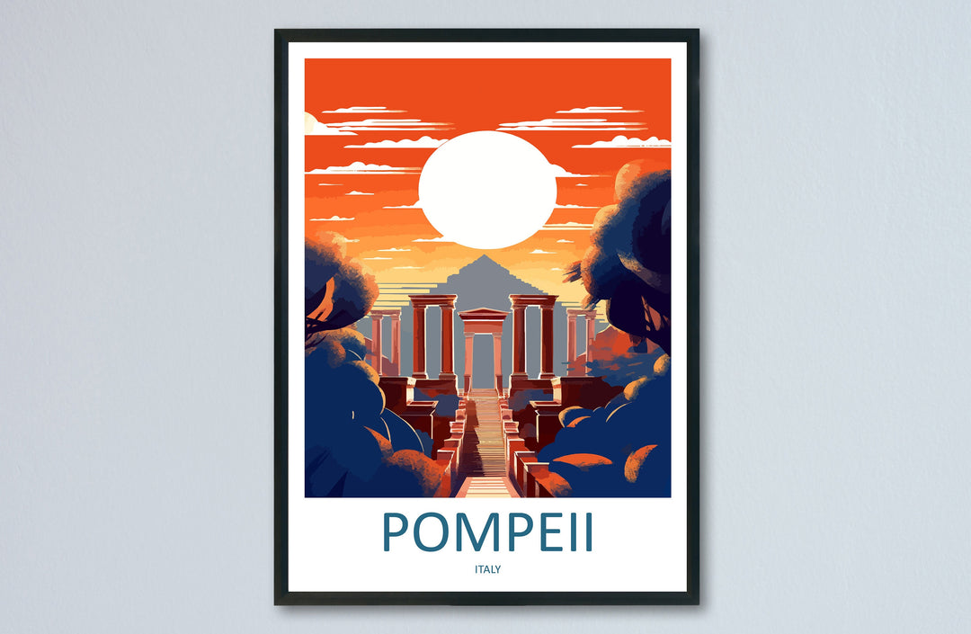 Pompeii Travel Print Wall Art Pompeii Italy Wall Hanging Home Decoration Pompeii Gift Art Lovers Wall Art Print Pompeii Italy Art Pompeii