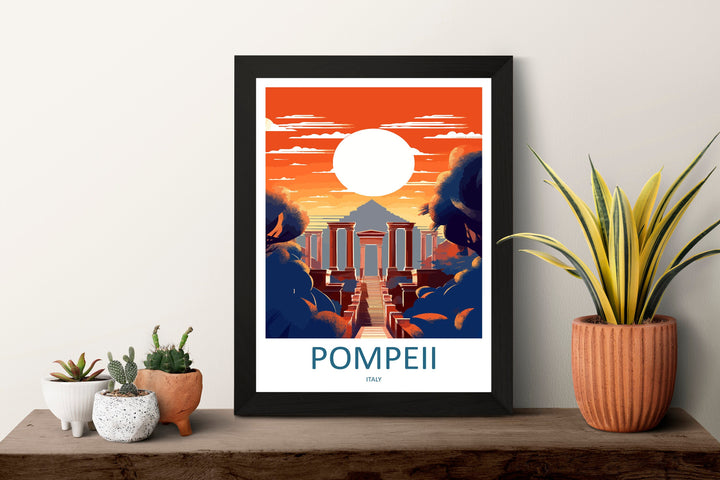 Pompeii Travel Print Wall Art Pompeii Italy Wall Hanging Home Decoration Pompeii Gift Art Lovers Wall Art Print Pompeii Italy Art Pompeii