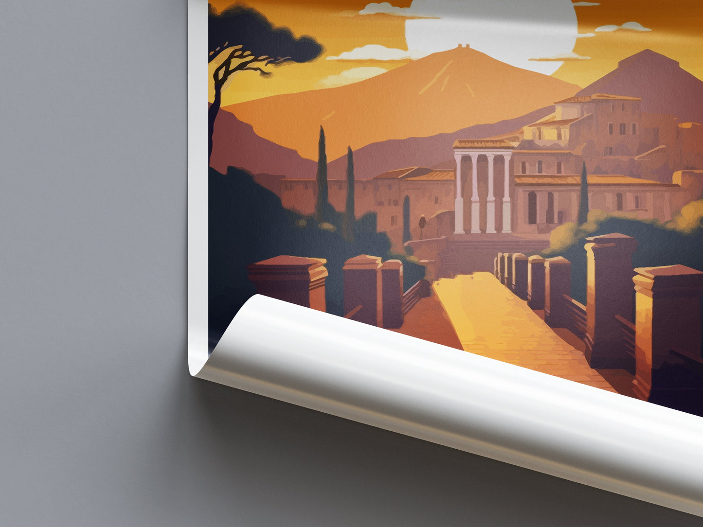 Pompeii Travel Print Wall Art Pompeii Italy Wall Hanging Home Decoration Pompeii Gift Art Lovers Wall Art Print Pompeii Italy Art Pompeii