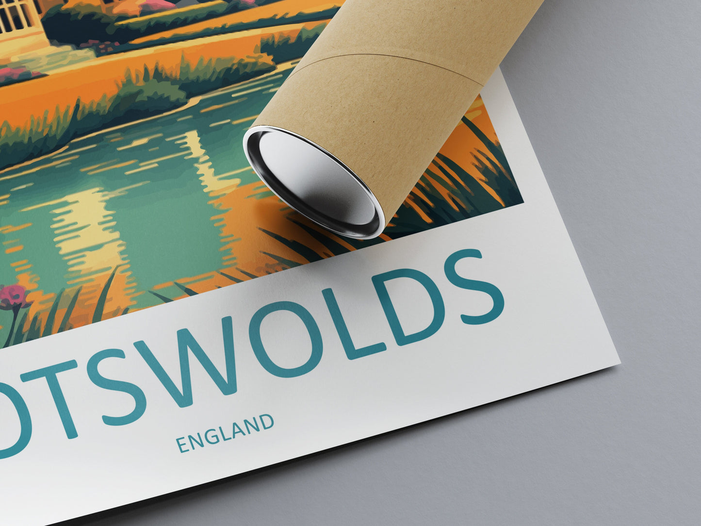 Cotswolds Print Cotswolds Home Decor Landscape Art Print Cotswolds Wall Art for England Enthusiast Gift Wall Hanging Cotswolds UK Poster Art