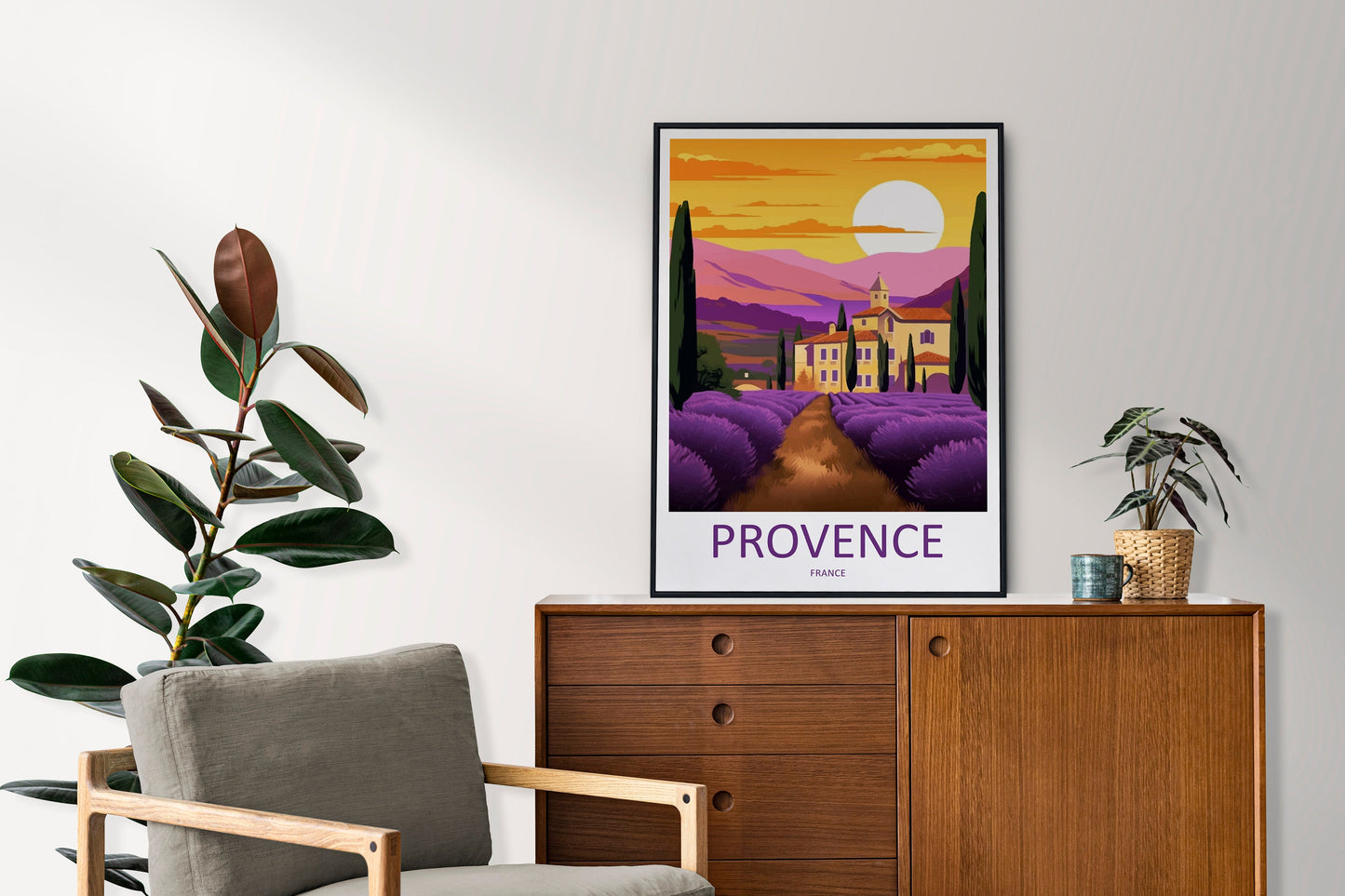 Provence Travel Print Wall Art Provence Wall Hanging Home Décor Provence Gift Art Lovers France Art Lover Gift Provence Art Provence Art