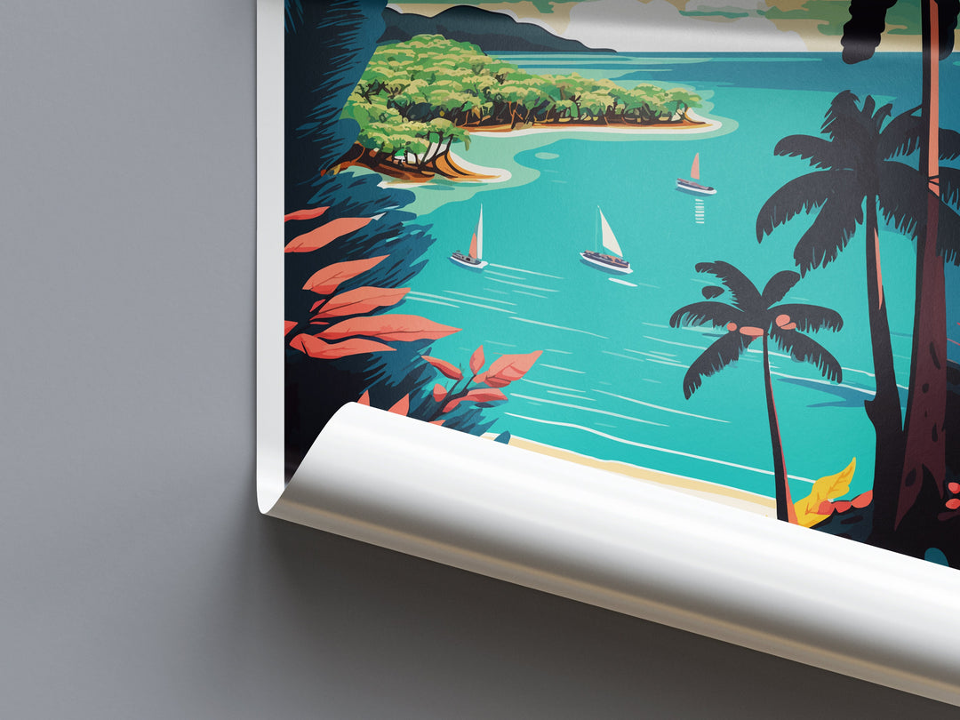 Trinidad and Tobago Travel Print Wall Art Trinidad and Tobago Wall Hanging Home Décor Trinidad and Tobago Gift Art Lovers Wall Art Caribbean