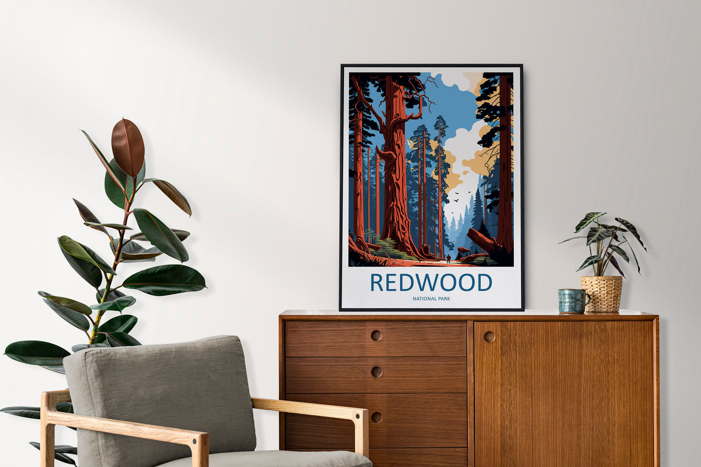 Redwood National Park Travel Print Wall Art Redwood National Park Wall Hanging Home Décor Redwood National Park Gift Art