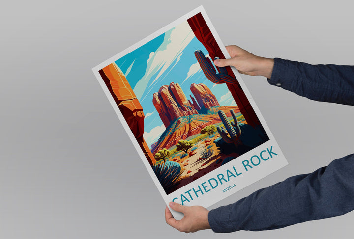 Cathedral Rock Travel Print Wall Art Cathedral Rock Wall Hanging Home Décor Cathedral Rock Gift Art Lovers Arizona Art Lover Gift Arizona