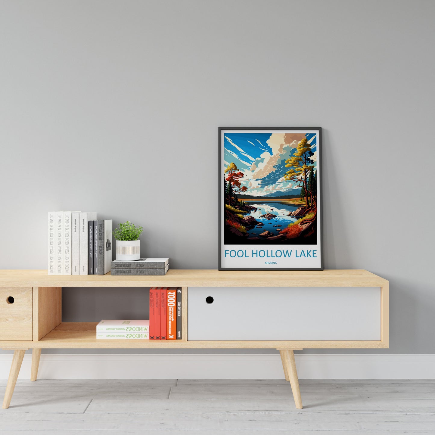 Fool Hollow Lake Travel Print Wall Art Fool Hollow Lake Wall Hanging Home Décor Fool Hollow Lake Gift Art Lovers Arizona Art Lover Gift