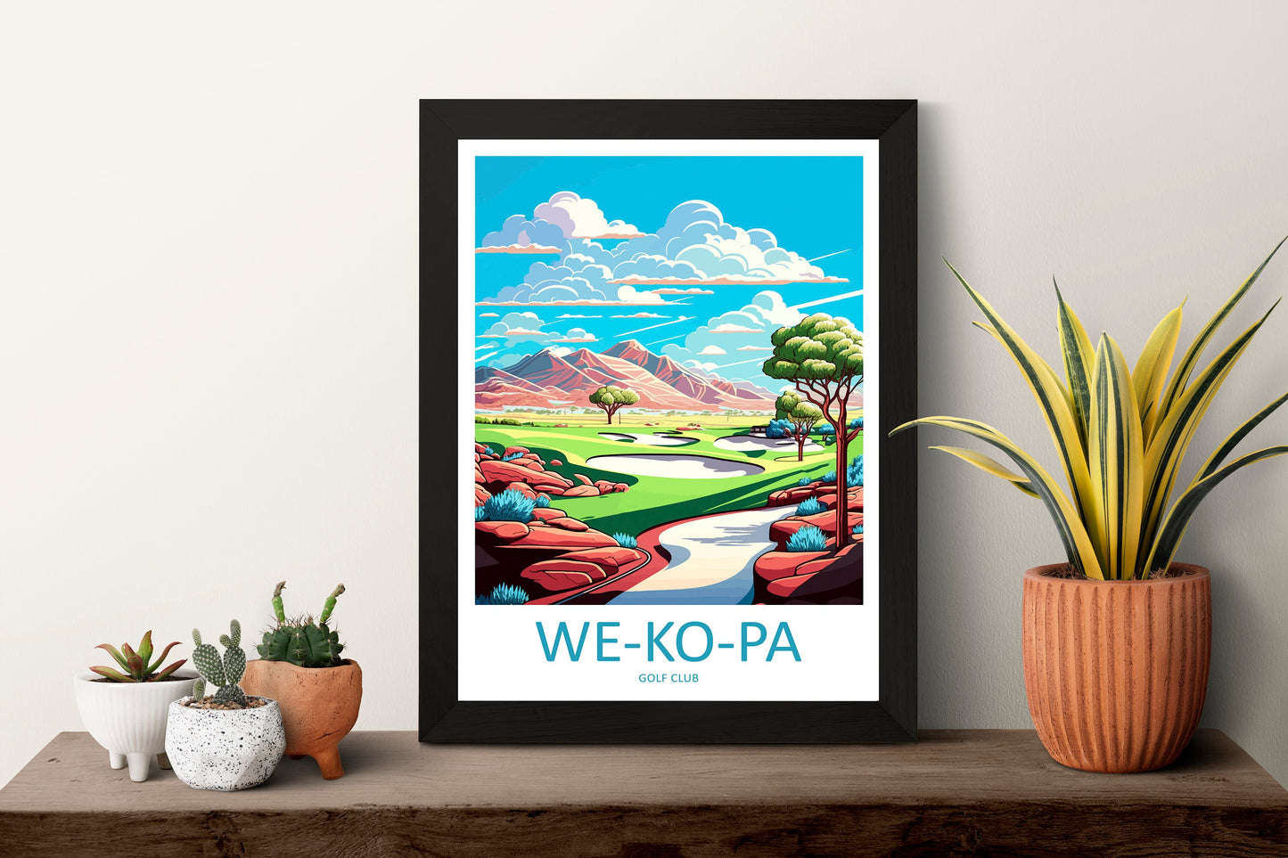We Ko Pa Golf Club Travel Print Wall Art We Ko Pa Golf Club Wall Hanging Home Décor We Ko Pa Golf Club Gift Art Lovers Arizona Art