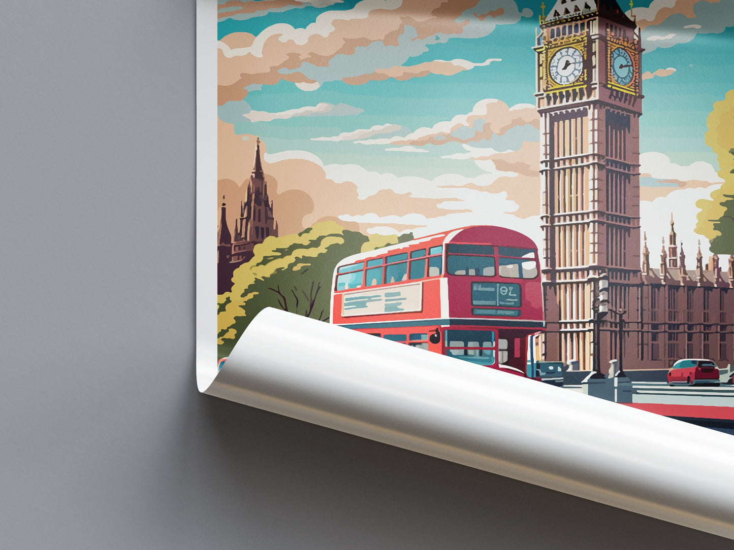 Big Ben Travel Print Wall Art Big Ben Wall Hanging Home Décor London Gift Art Lovers Big Ben Art Lover Gift Big Ben Travel Gift