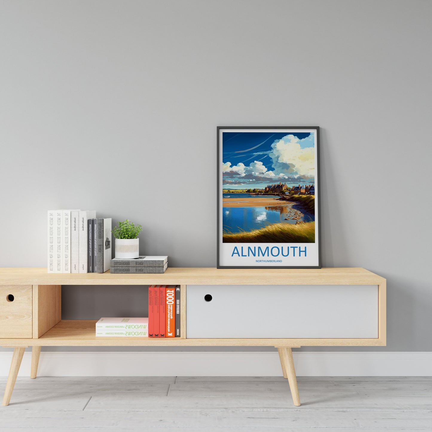 Alnmouth Travel Print Wall Art Alnmouth Wall Hanging Home Décor Alnmouth Gift Art Lovers England Art Lover Gift Print