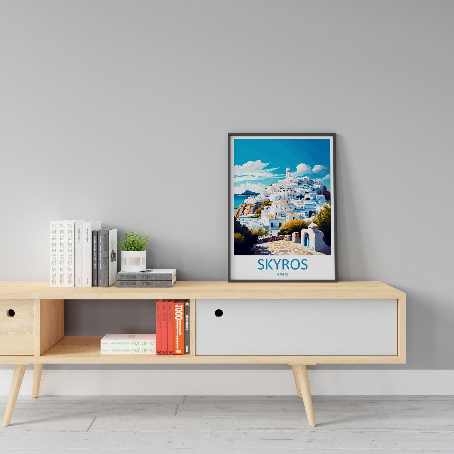 Skyros Travel Print Wall Art Skyros Greece Wall Hanging Home Decoration Skyros Gift Art Lovers Wall Art Print Skyros Greece