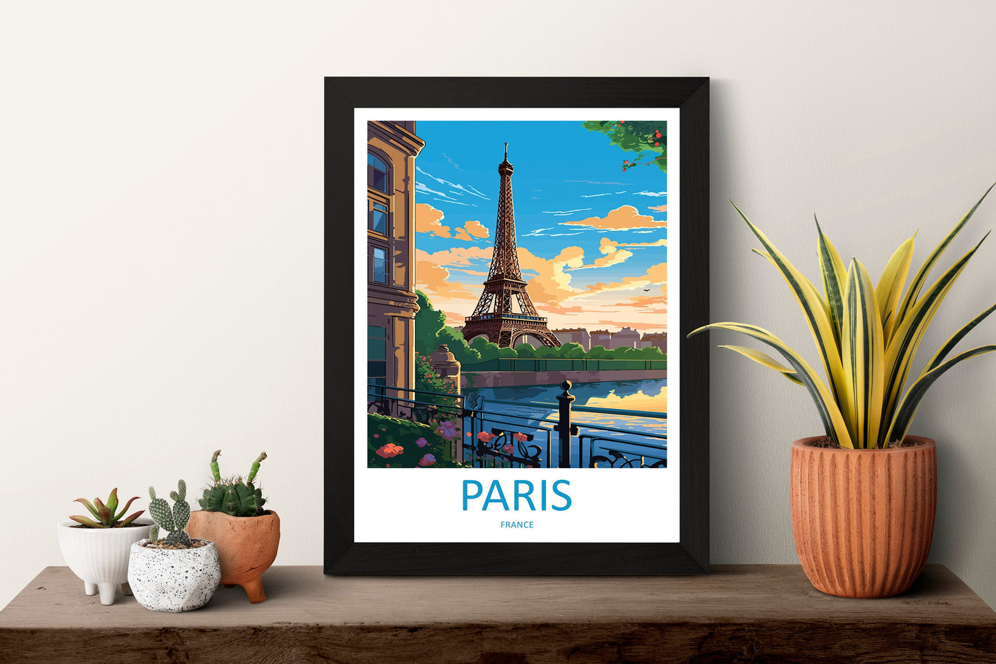 Paris Travel Print Wall Art Paris Wall Hanging Home Décor Paris Gift Art Lovers France Art Lover Gift Paris Print France Wall Art Décor