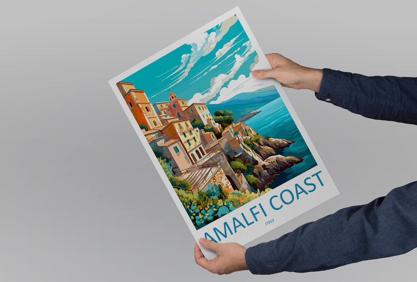 Amalfi Travel Print Wall Art Amalfi Italy Wall Hanging Home Decoration Amalfi Gift Art Lovers Wall Art Print Amalfi Italy Art Amalfi Art