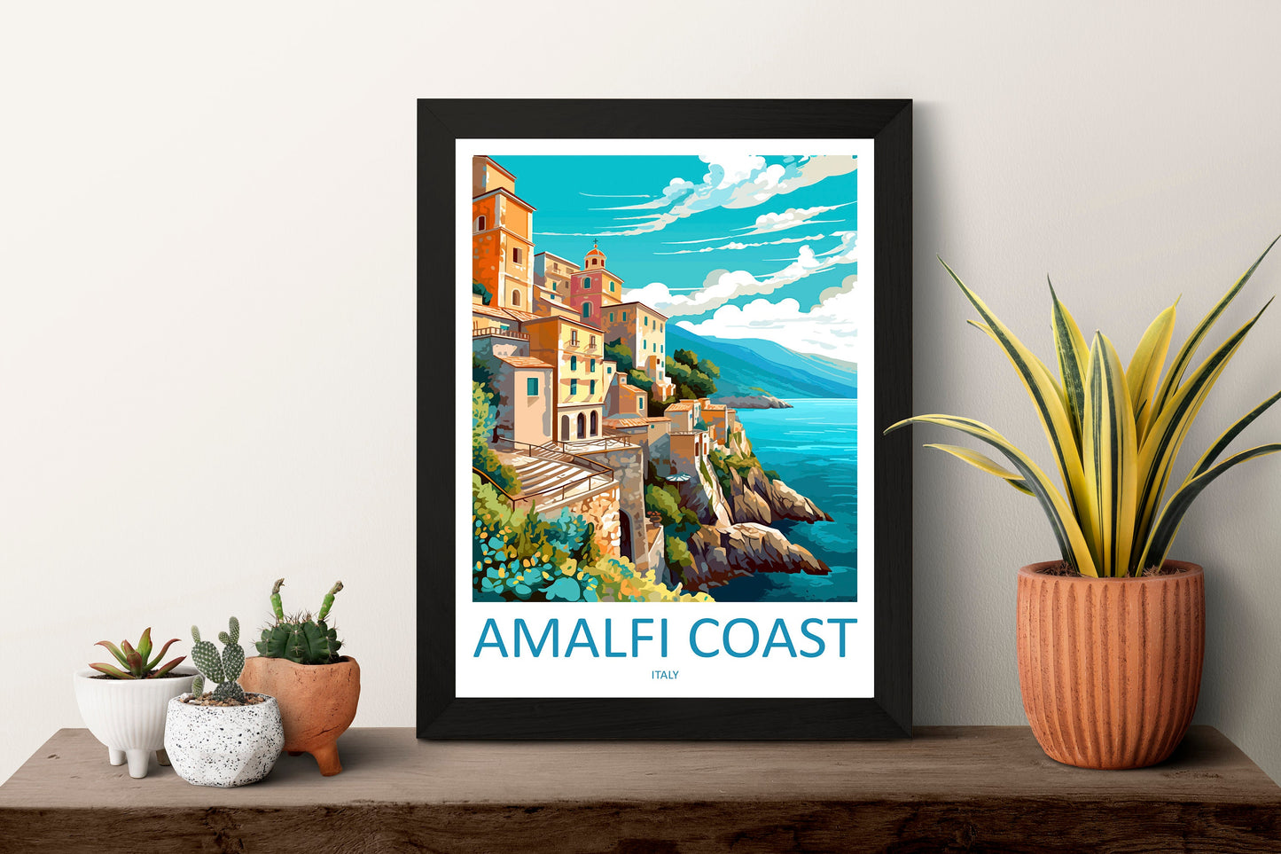 Amalfi Travel Print Wall Art Amalfi Italy Wall Hanging Home Decoration Amalfi Gift Art Lovers Wall Art Print Amalfi Italy Art Amalfi Art