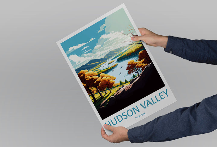 Hudson Valley Travel Print Wall Art Hudson Valley Wall Hanging Home Décor Hudson Valley Gift Art Lovers New York State Art Gift Lover Print