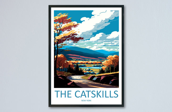The Catskills Travel Print Wall Art The Catskills Wall Hanging Home Décor The Catskills Gift Art Lovers New York State Art Gift Lover Print