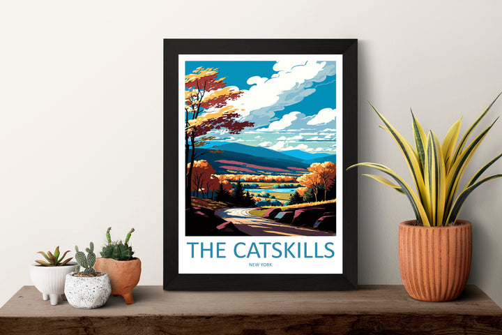 The Catskills Travel Print Wall Art The Catskills Wall Hanging Home Décor The Catskills Gift Art Lovers New York State Art Gift Lover Print