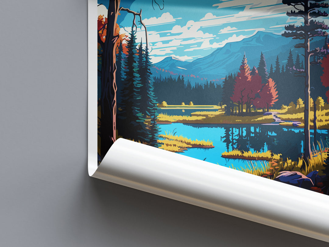 Adirondack Park Travel Print Wall Art Adirondack Park Wall Hanging Home Décor Adirondack Park Gift Art Lovers New York State Art Gift Lover