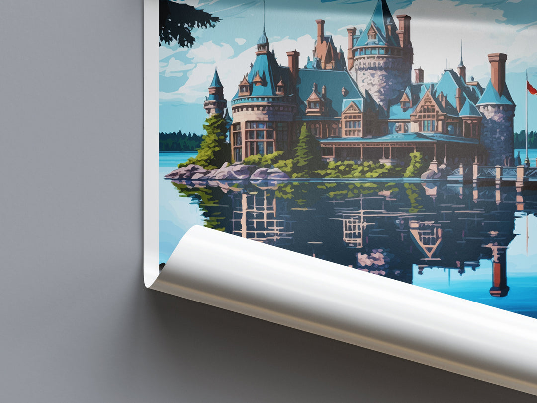 Boldt Castle Travel Print Wall Art Boldt Castle Wall Hanging Home Décor Boldt Castle Gift Art Lovers New York State Art Gift Lover Print