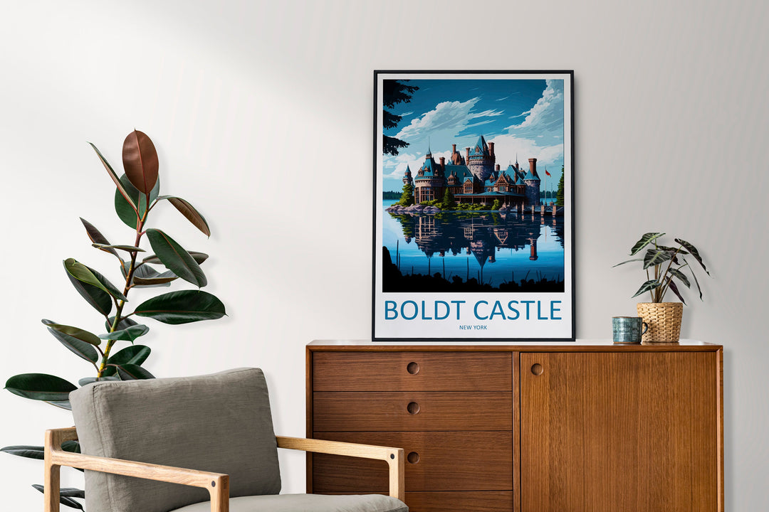 Boldt Castle Travel Print Wall Art Boldt Castle Wall Hanging Home Décor Boldt Castle Gift Art Lovers New York State Art Gift Lover Print