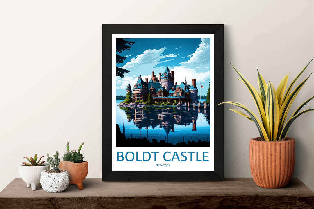 Boldt Castle Travel Print Wall Art Boldt Castle Wall Hanging Home Décor Boldt Castle Gift Art Lovers New York State Art Gift Lover Print