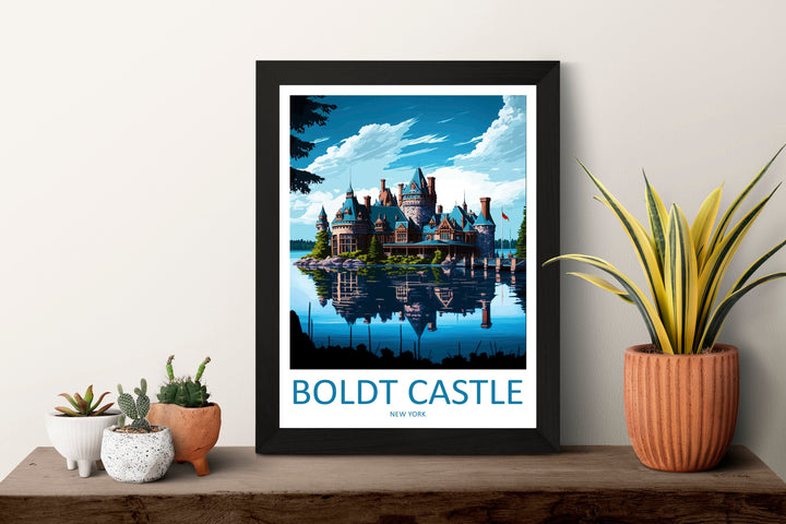 Boldt Castle Travel Print Wall Art Boldt Castle Wall Hanging Home Décor Boldt Castle Gift Art Lovers New York State Art Gift Lover Print