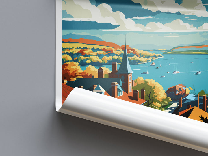 Canandaigua Travel Print Wall Art Canandaigua Wall Hanging Home Décor Canandaigua Gift Art Lovers New York State Art Gift Lover Print