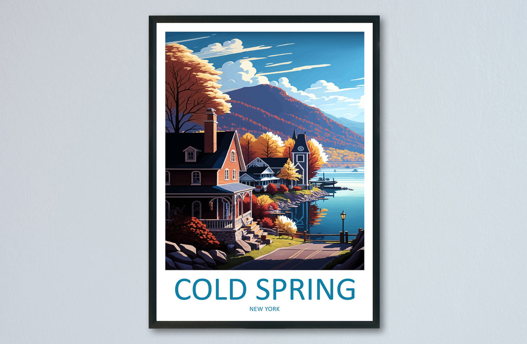 Cold Springs Travel Print Wall Art Cold Springs Wall Hanging Home Décor Cold Springs Gift Art Lovers New York State Art Gift Lover Print