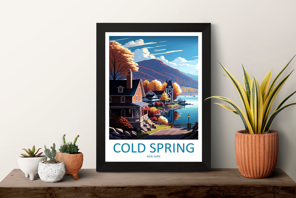 Cold Springs Travel Print Wall Art Cold Springs Wall Hanging Home Décor Cold Springs Gift Art Lovers New York State Art Gift Lover Print