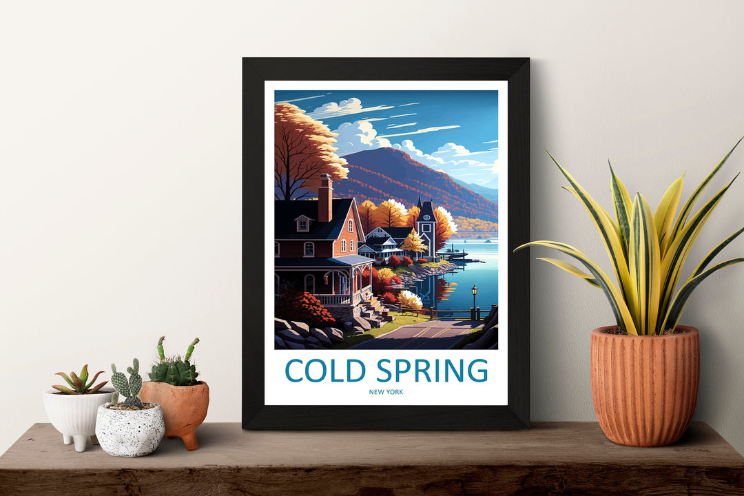 Cold Springs Travel Print Wall Art Cold Springs Wall Hanging Home Décor Cold Springs Gift Art Lovers New York State Art Gift Lover Print