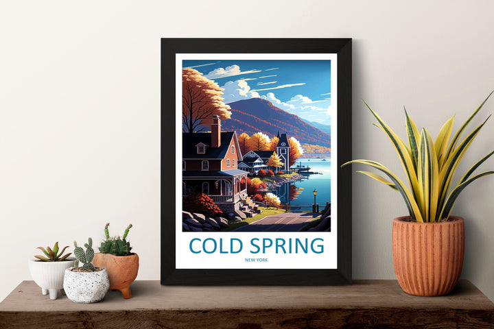 Cold Springs Travel Print Wall Art Cold Springs Wall Hanging Home Décor Cold Springs Gift Art Lovers New York State Art Gift Lover Print