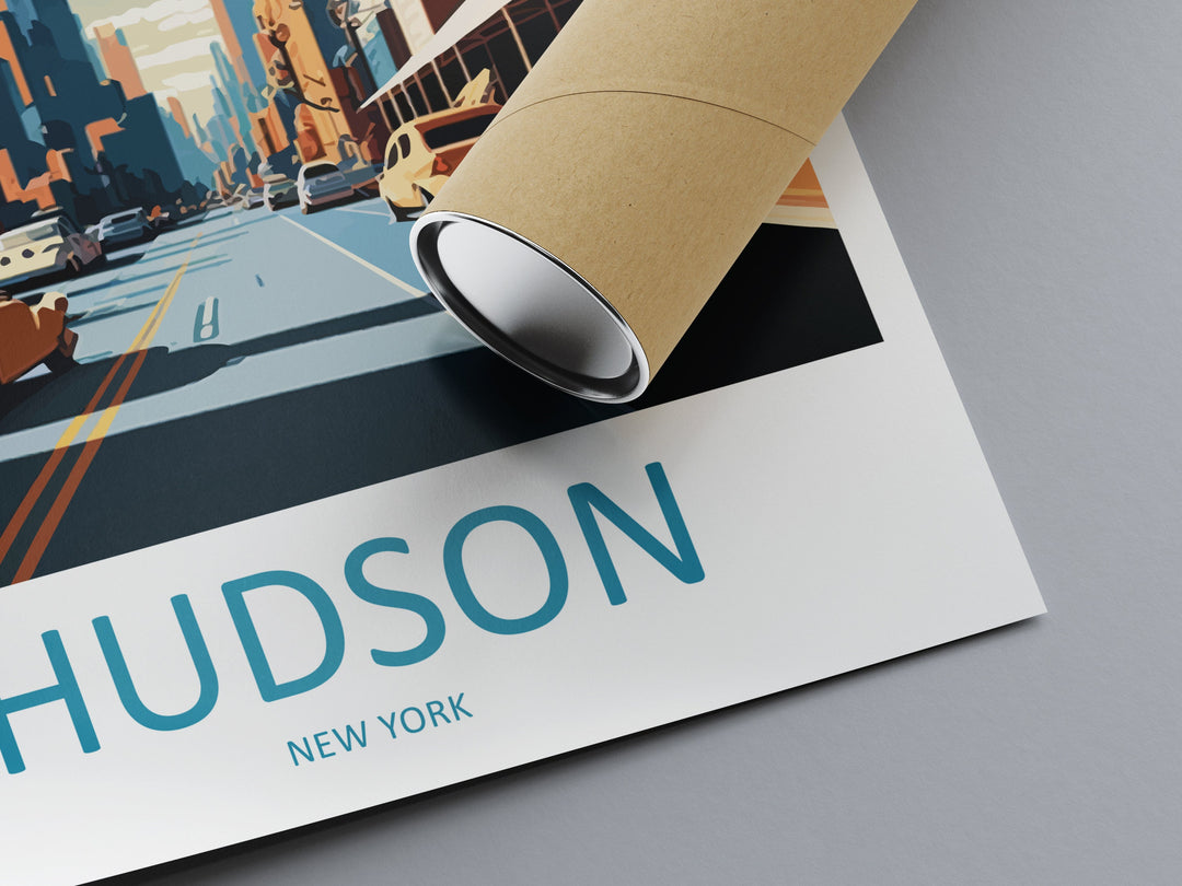 Hudson Travel Print Wall Art Hudson Wall Hanging Home Décor Hudson Gift Art Lovers New York State Art Gift Lover Print