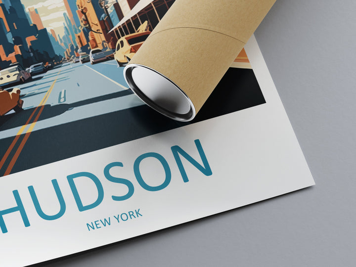 Hudson Travel Print Wall Art Hudson Wall Hanging Home Décor Hudson Gift Art Lovers New York State Art Gift Lover Print