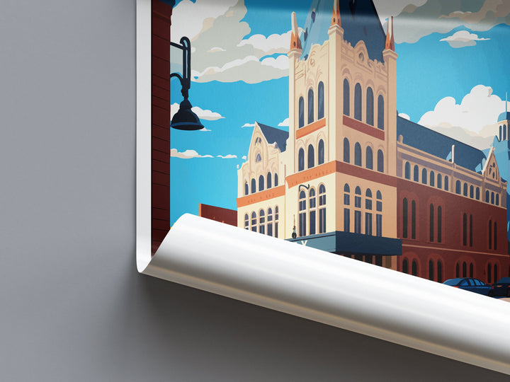 Ithaca Travel Print Wall Art Ithaca Wall Hanging Home Décor Ithaca Gift Art Lovers New York State Art Gift Lover Print