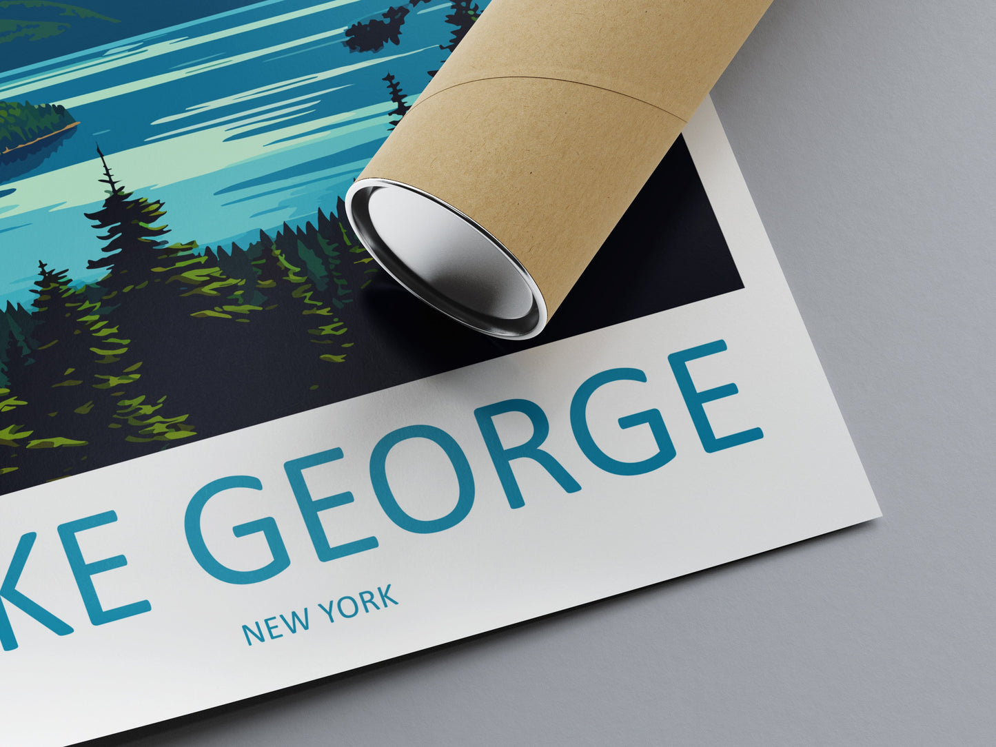 Lake George Travel Print Wall Art Lake George Wall Hanging Home Décor Lake George Gift Art Lovers New York State Art Gift Lover Print