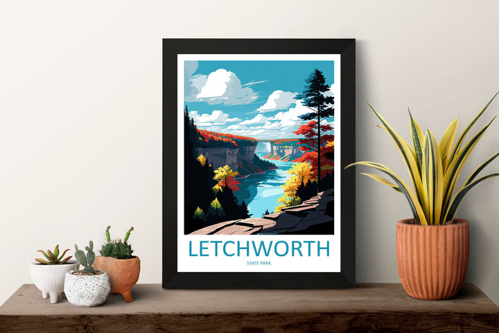 Letchworth State Park Travel Print Wall Art Letchworth Wall Hanging Home Décor Letchworth Gift Art Lovers New York State Art Gift Lover