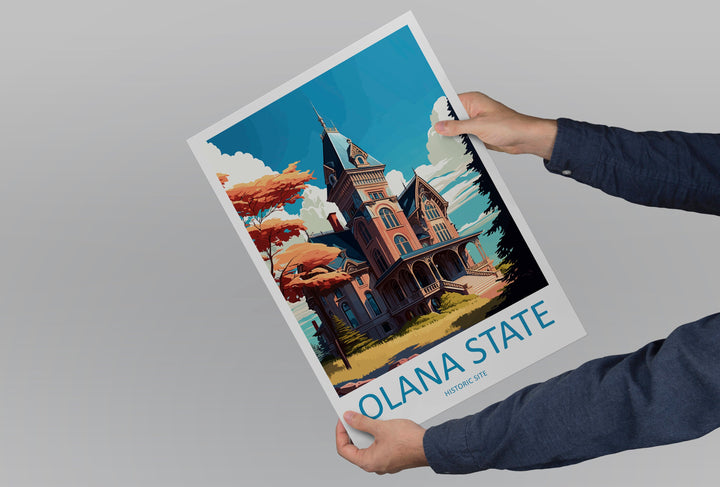 Olana State Historical Site Travel Print Wall Art Olana State Wall Hanging Home Décor Olana State Gift Art Lovers New York State Art Gift