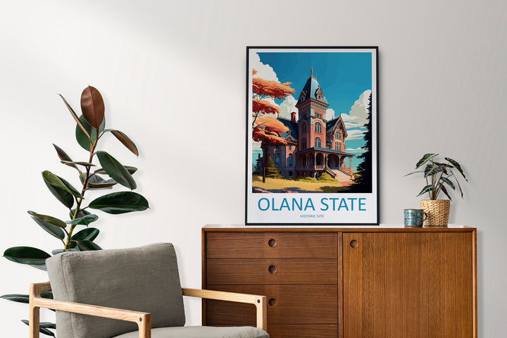 Olana State Historical Site Travel Print Wall Art Olana State Wall Hanging Home Décor Olana State Gift Art Lovers New York State Art Gift