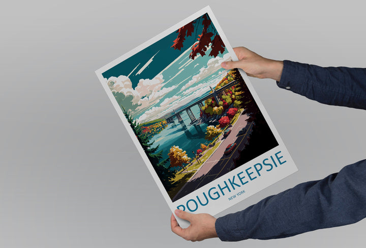 Poughkeepsie Travel Print Wall Art Poughkeepsie Wall Hanging Home Décor Poughkeepsie Gift Art Lovers New York State Art Gift Lover Poster