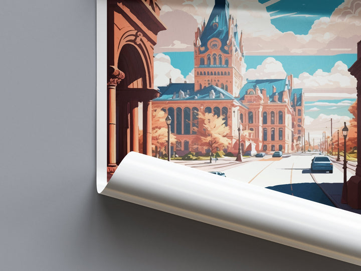 Syracuse Travel Print Wall Art Syracuse Wall Hanging Home Décor Syracuse Gift Art Lovers New York State Art Gift Lover Poster