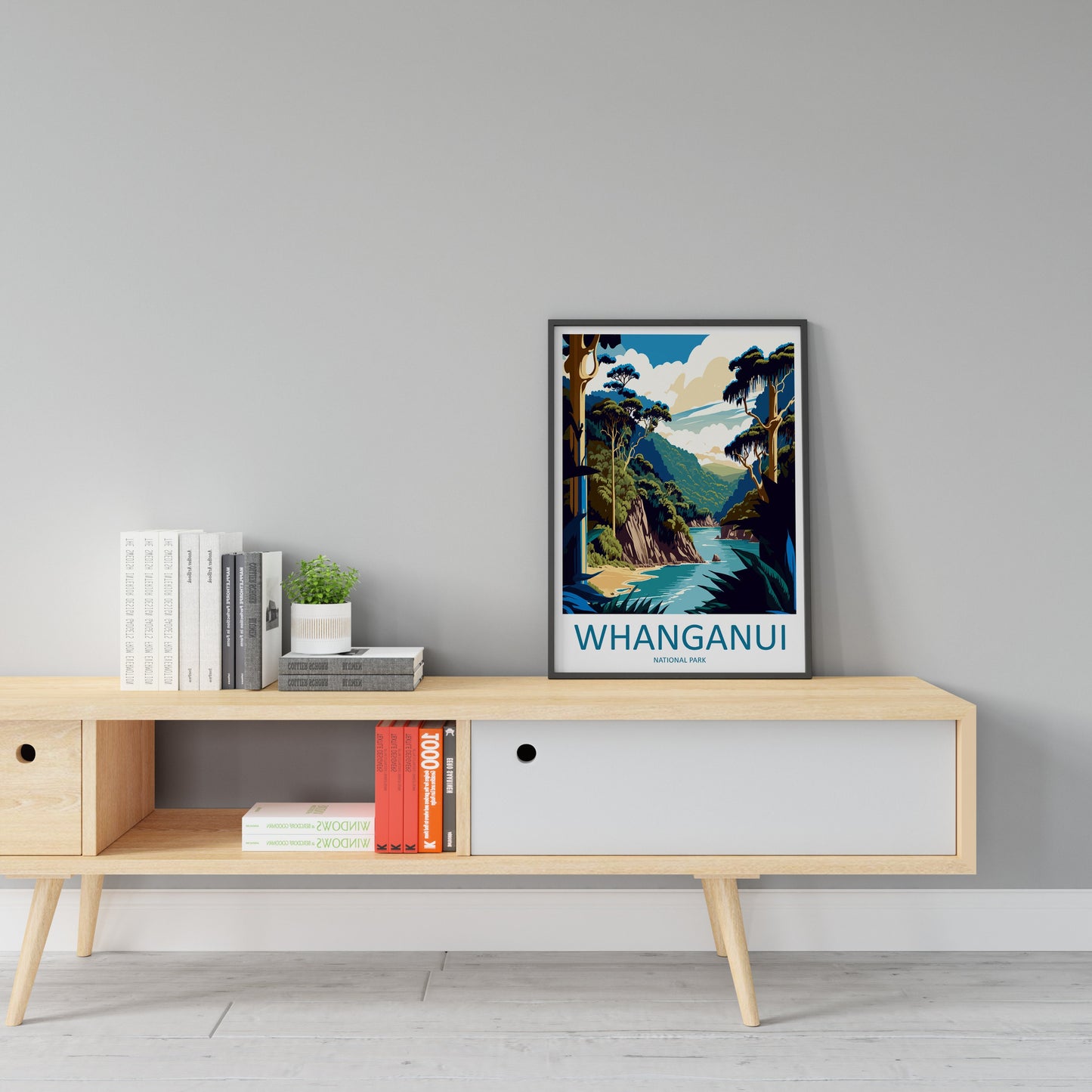 Whanganui National Park Travel Print Wall Art Whanganui Wall Hanging Home Décor Whanganui Gift Art Lovers New Zealand Art