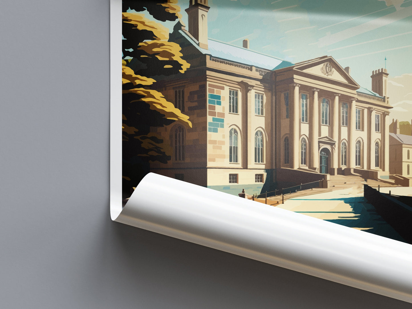 Huddersfield Travel Print Wall Art Huddersfield Wall Hanging Home Décor Huddersfield Gift Art Lovers England Art Lover Gift Print